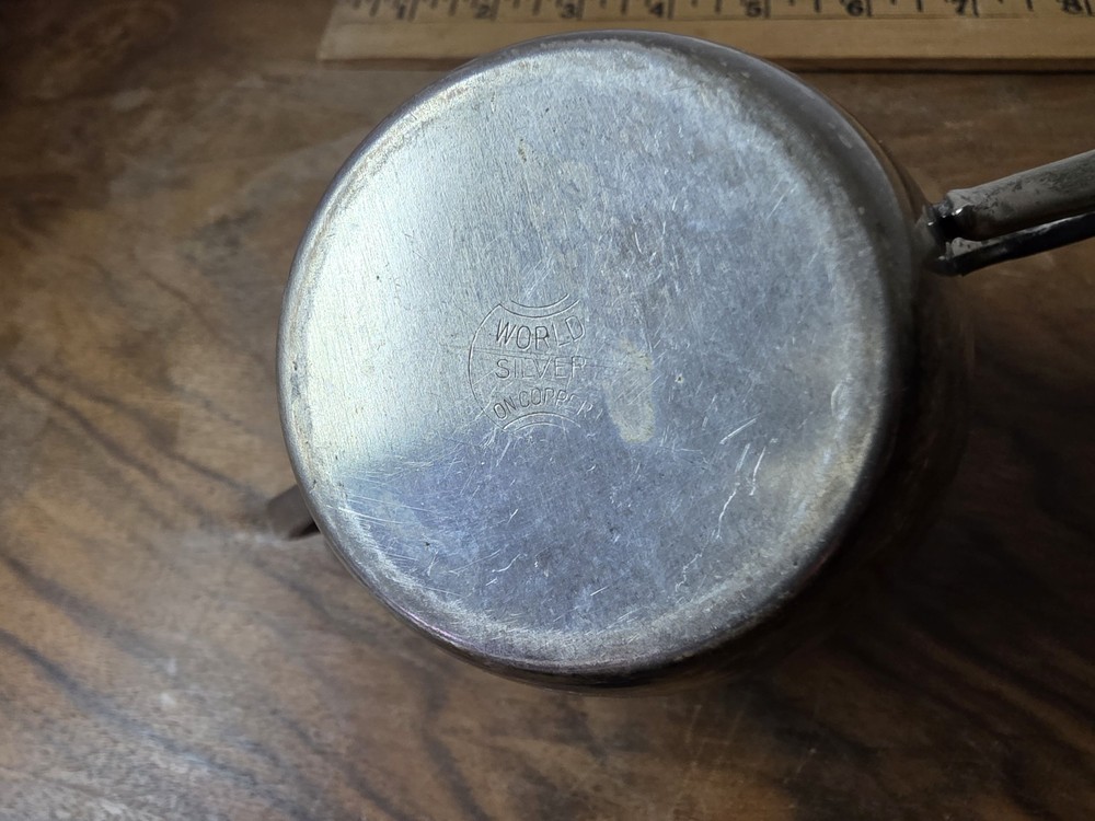 World Silver On Copper 3 Pc Set