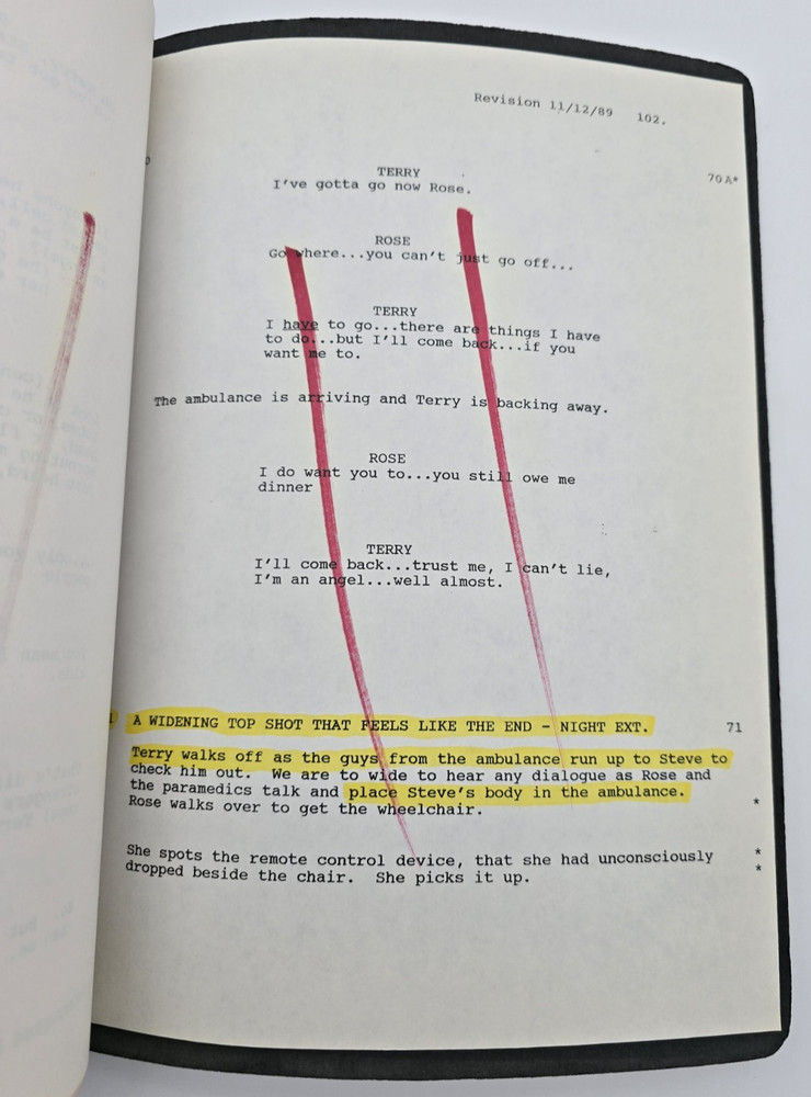 ALMOST AN ANGEL / Paul Hogan 1989 Move Script Screenplay, perform God's work