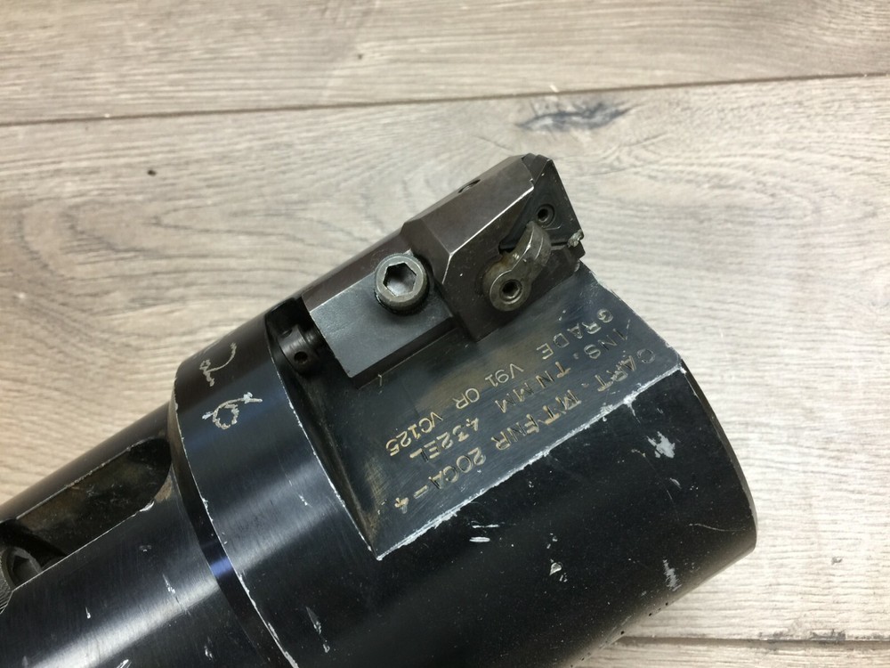PAIR OF DEVLEIG BORING HEAD 5 " OD & 2.5 "