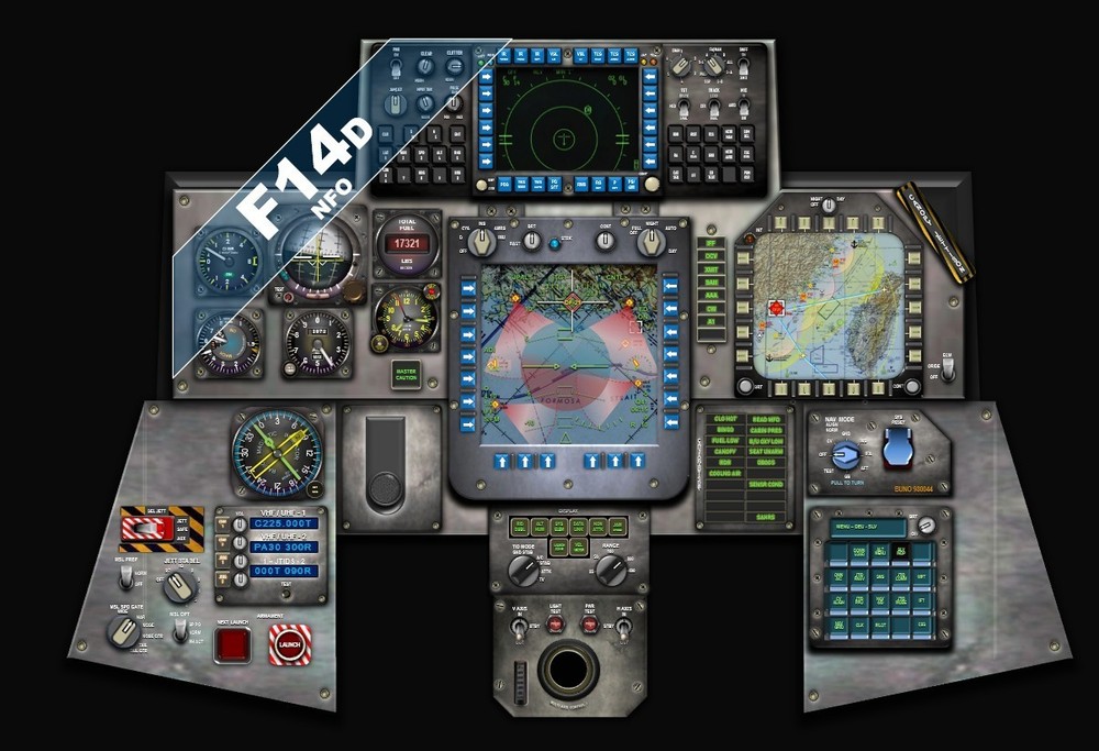 F14D TOMCAT COCKPIT instrument panel CDkit