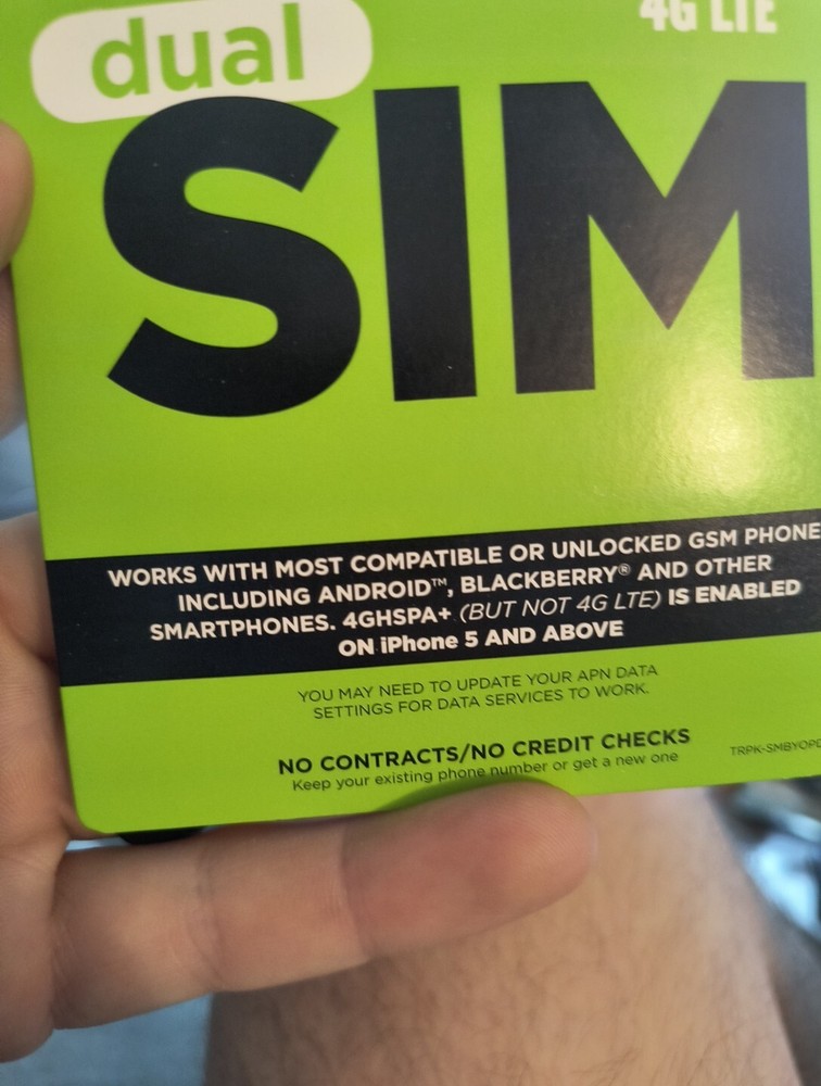 Simple Mobile BYOP SIM Card for Unlocked GSM Android & iPhone 5+