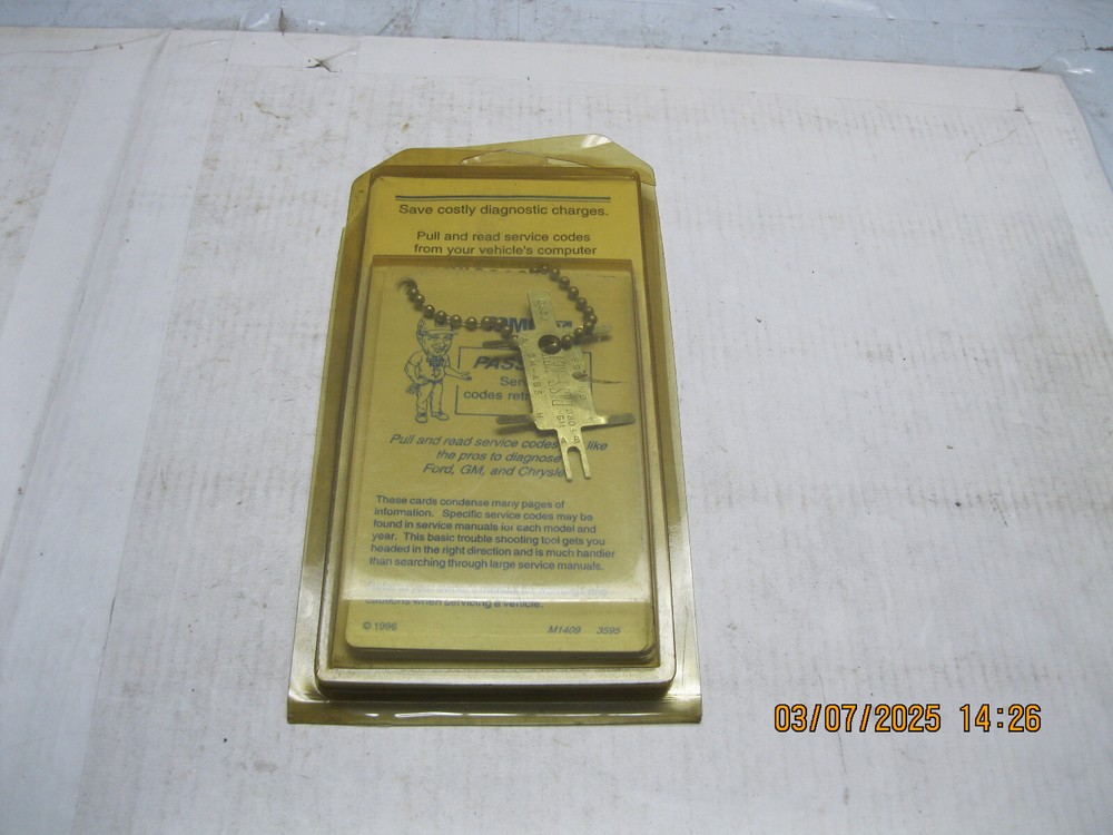 Tomco 13711 Pass-Key Code Retrieval Key Tool