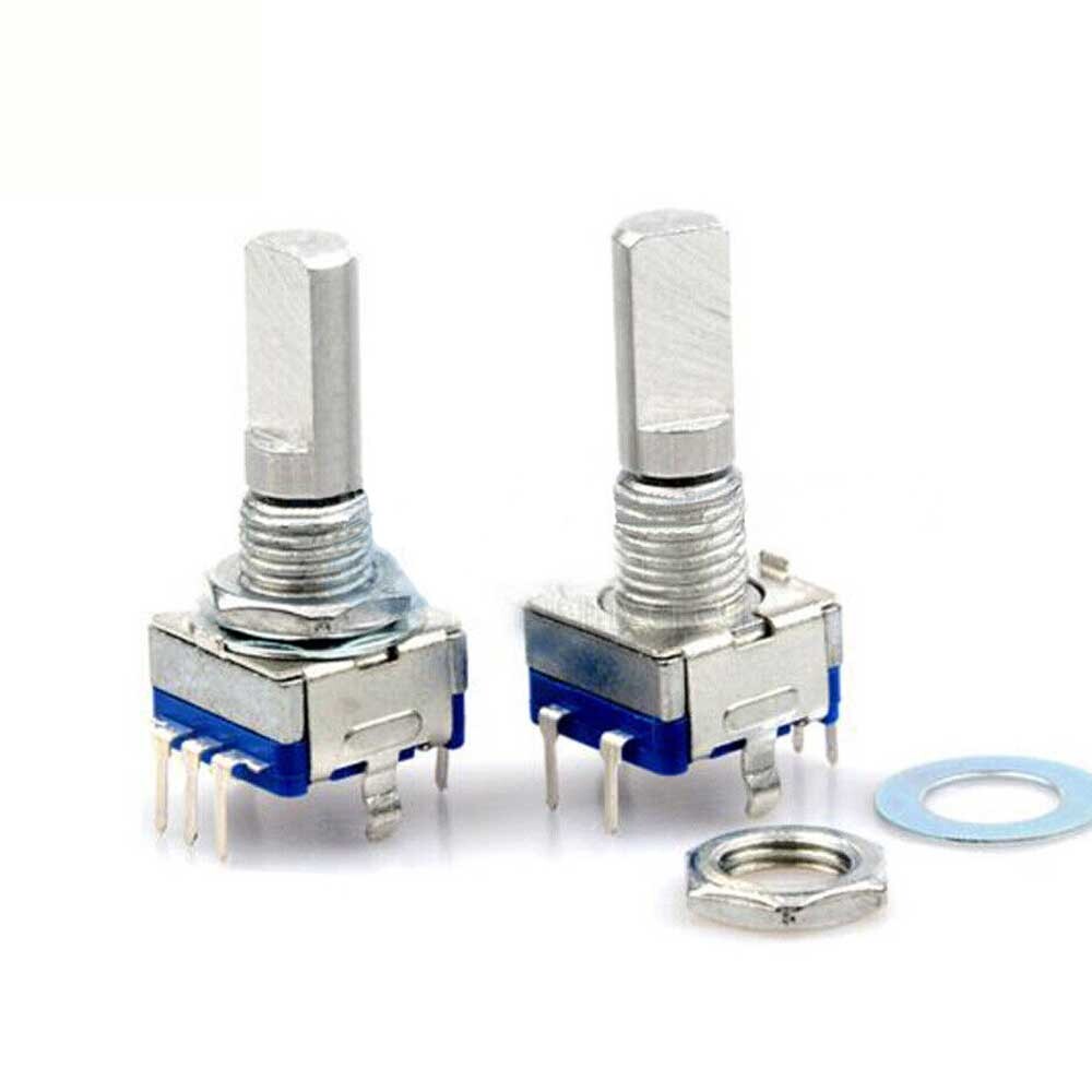 LOT Rotary Encoder Switch EC11 Audio digital potentiometer 20mm Half-Moon Shaft