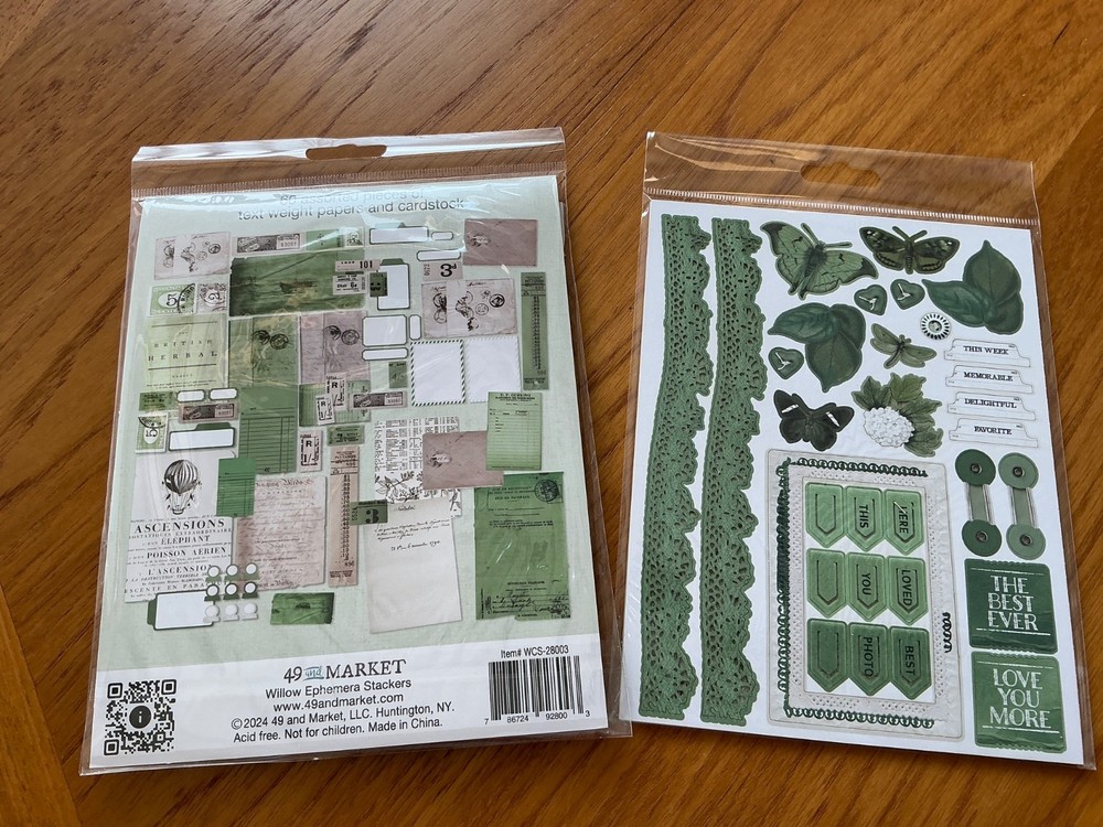 49 and Market Color Swatch Willow Ephemera Stackers & Mini Laser Cut Elements