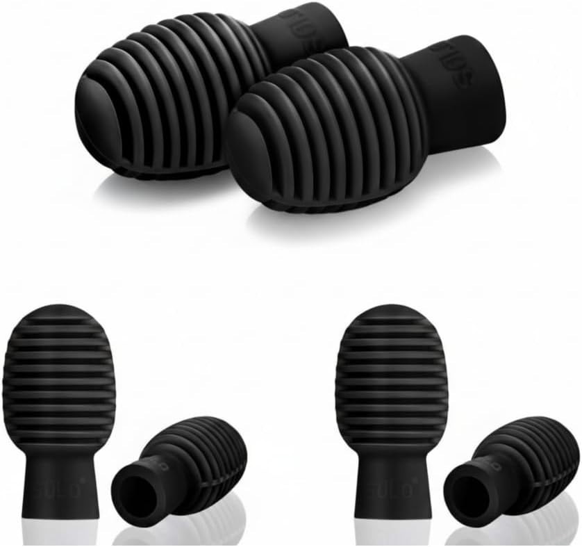 Durable Black Drumstick Dampeners - Perfect for Quiet Practice and Training