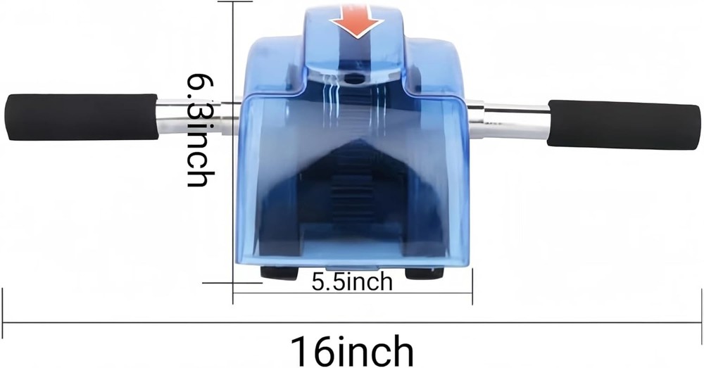 Ab Roller Abs Workout Abdominal Exercise Rollers W/ 4 Wheels Muscle Exerciser