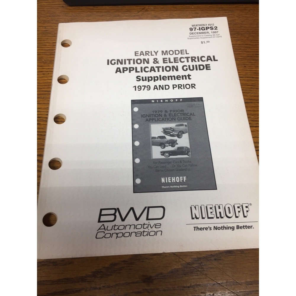 1979 & Earlier BWD Engine Management Application Guide Ignition Emissions Fuel