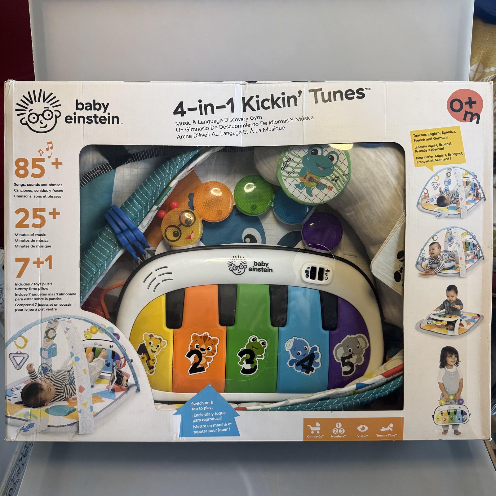 Baby Einstein 4-in-1 Kickin' Tunes Activity Gym Play Mat Piano Multicolor Baby