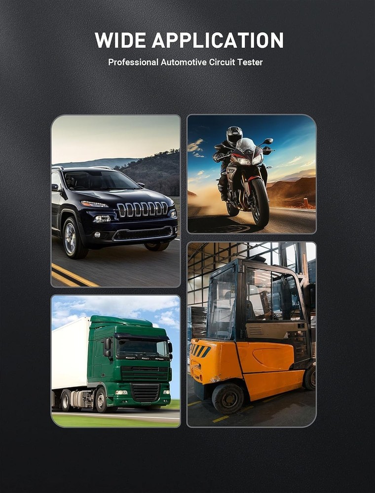 Versatile LED Electrical Tester for Automotive Circuits – 6-24V Testing Range