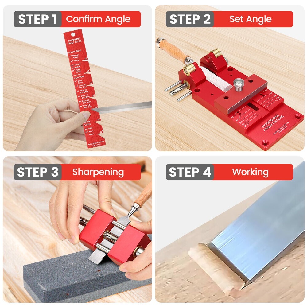 Mohoo Sharpening System Honing Guide Sharpening Holder Angle Fixture