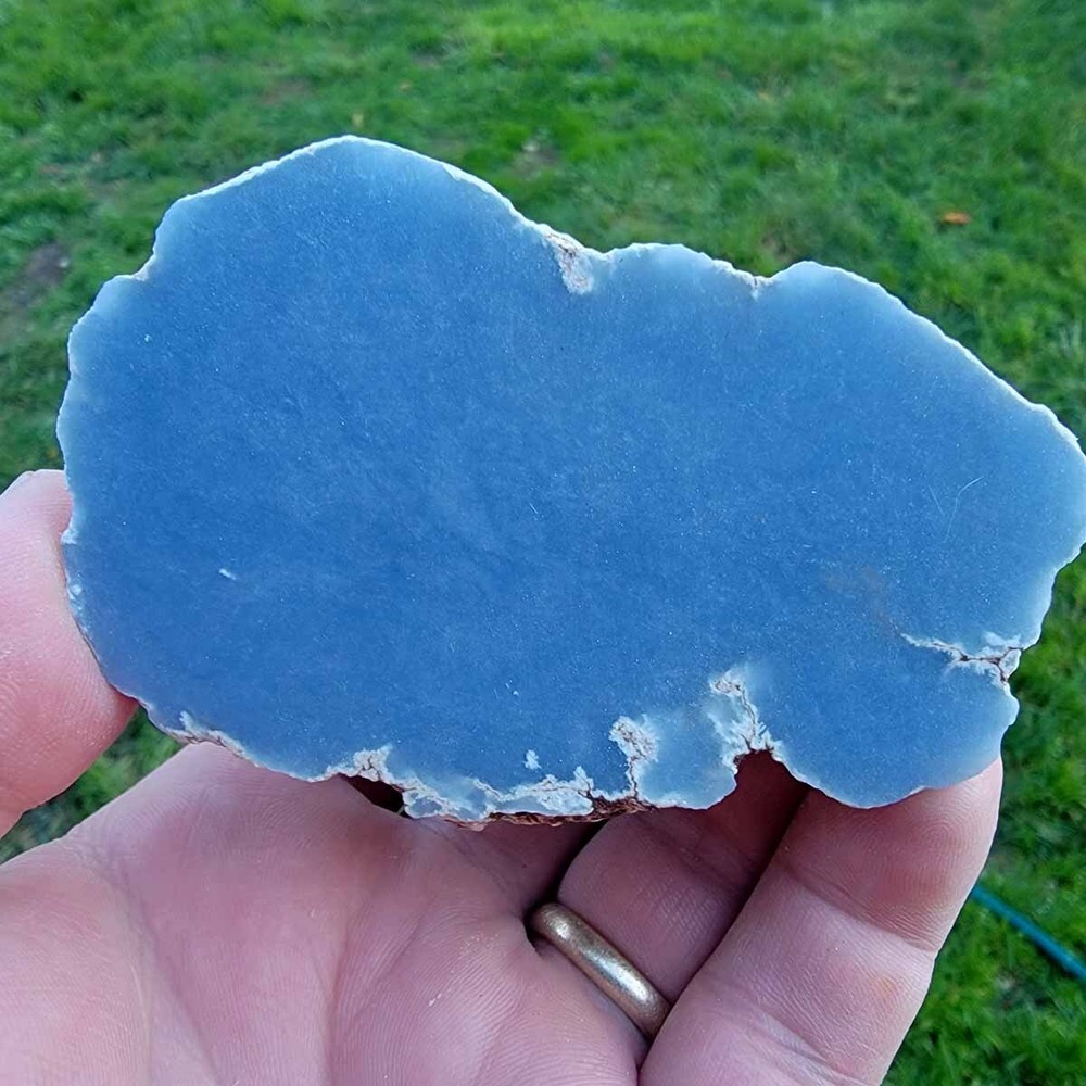 Random Pull Peruvian Angelite Cutting Rough Specimens!  Lapidary Stone Material!