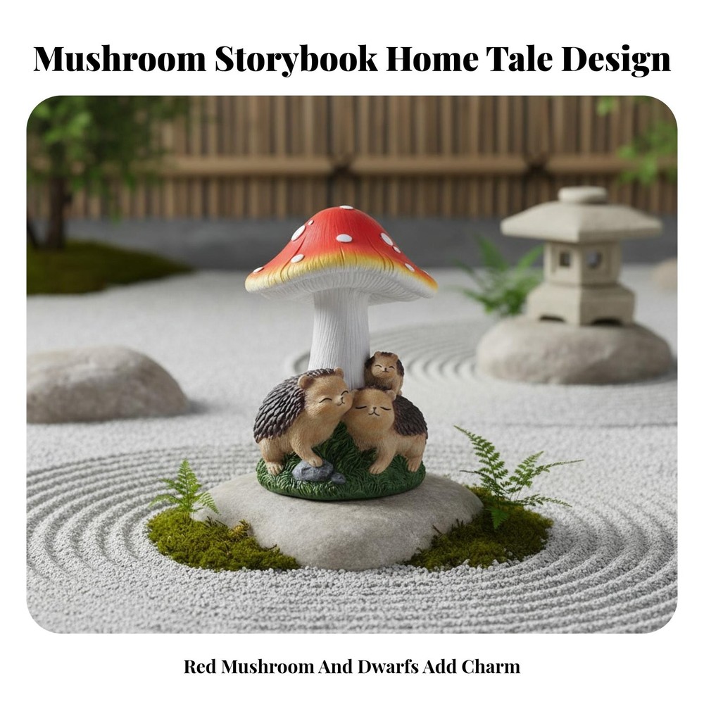 Solar Toadstool House Light Automatic On/deactivate Solar Toadstool House