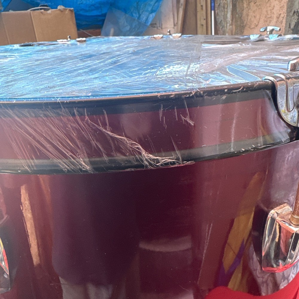 Sunlite drum, likely a floor tom or a bass drum, based