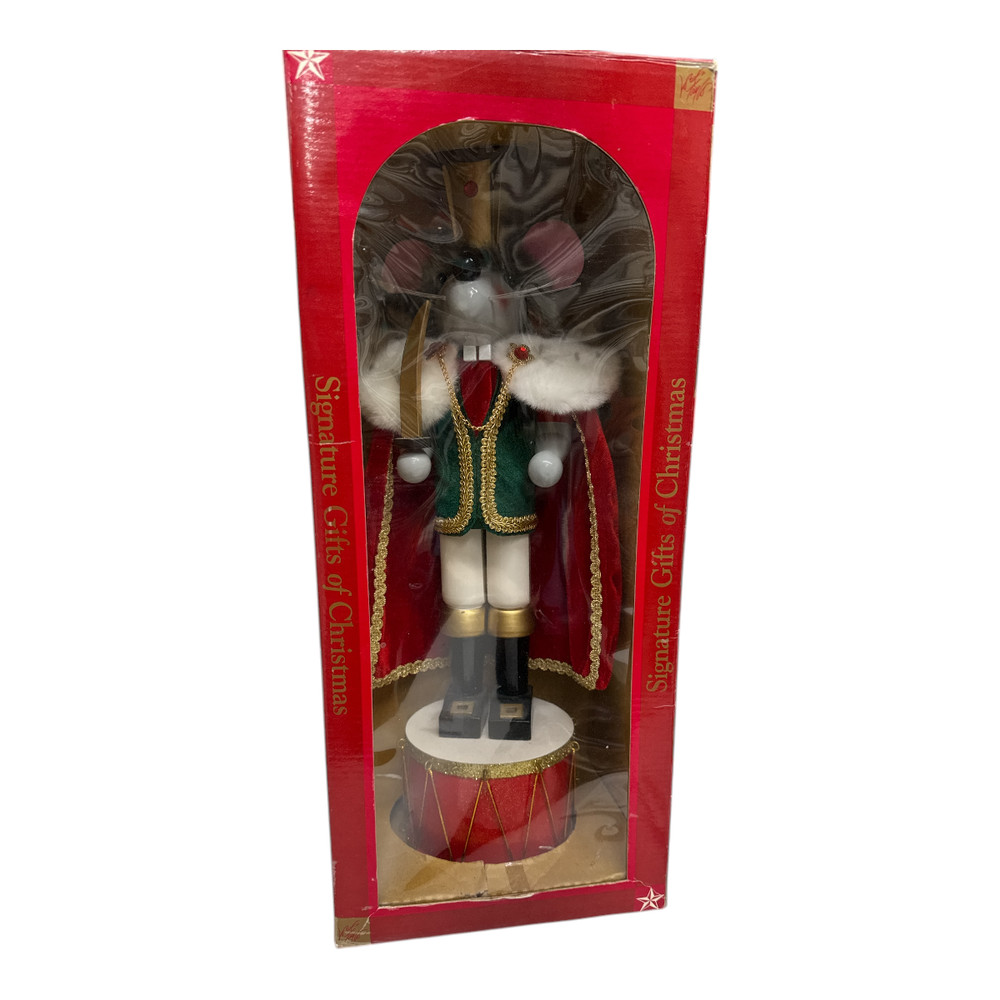 Vintage Lord & Taylor Mouse King Nutcracker 18" with Box 2003 EUC