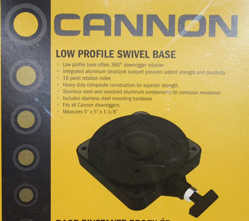 Cannon Low - Profile Swivel Base 3991913 Downrigger mount replaces 2207003