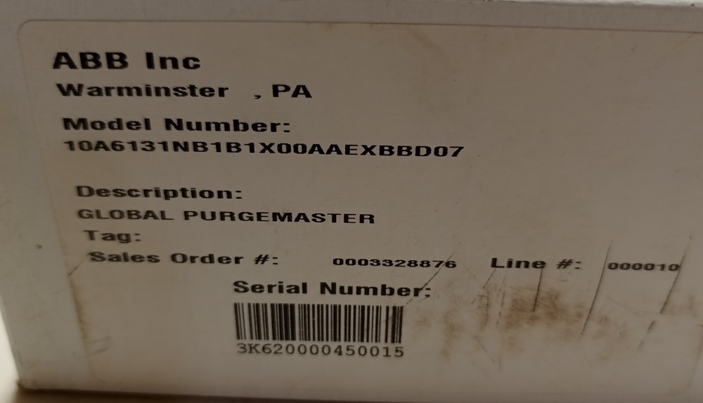 ABB 10A6131NB1B1X0 Flow Meter