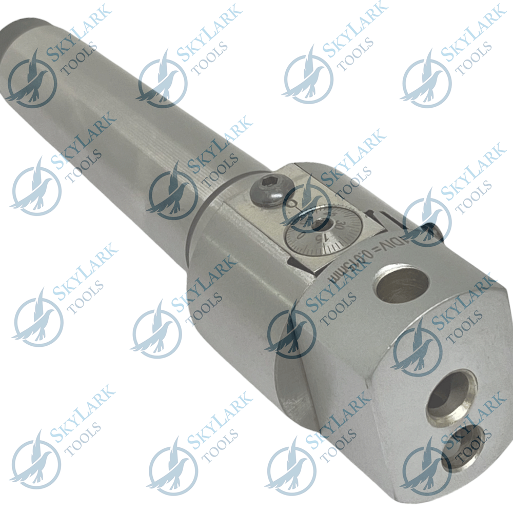 1.5'' ADJUSTABLE BORING HEAD WITH MT3 Shank & Carbide Boring Bars 3pcs