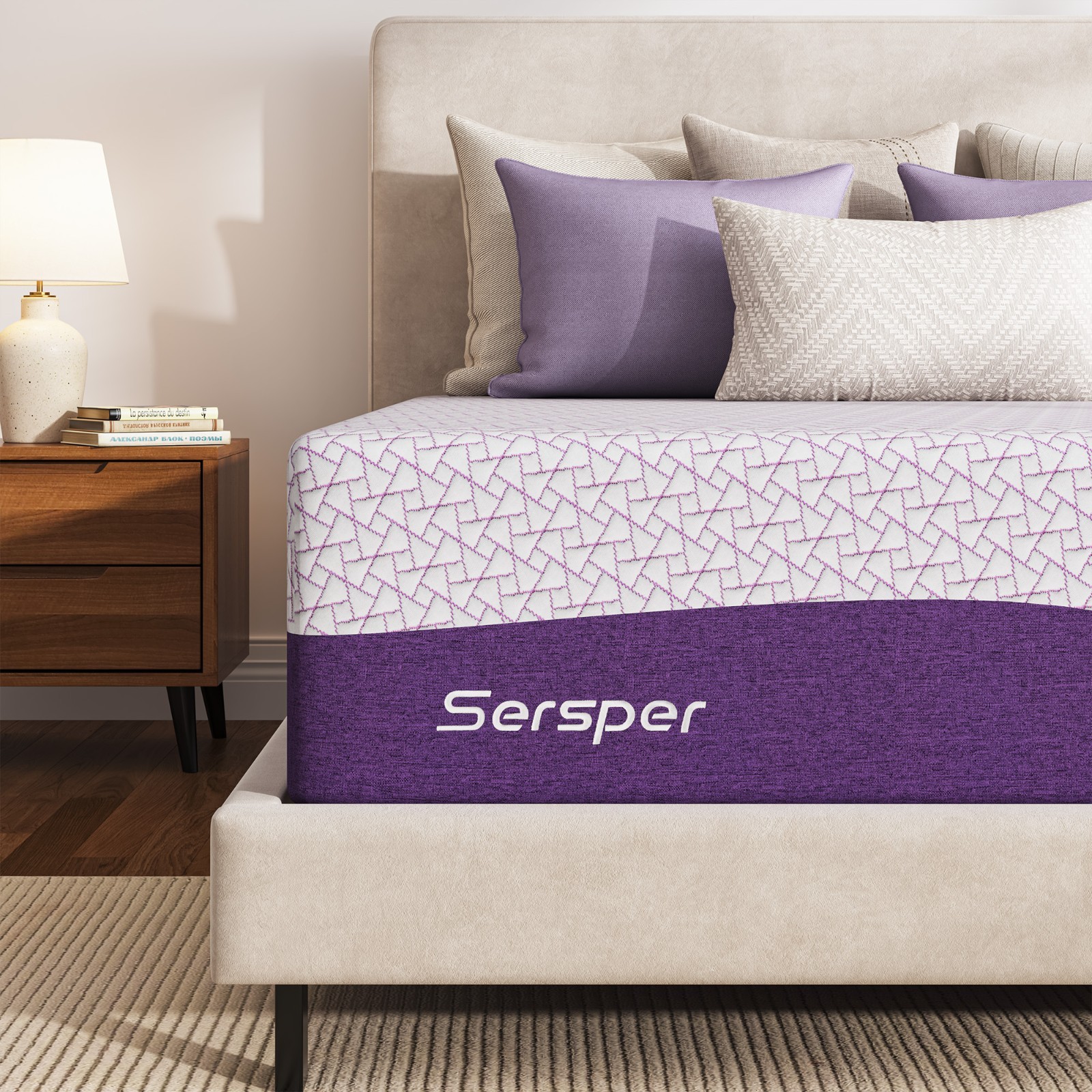 12" & 14" Medium Firm Copper Infused Gel Memory Foam Mattress