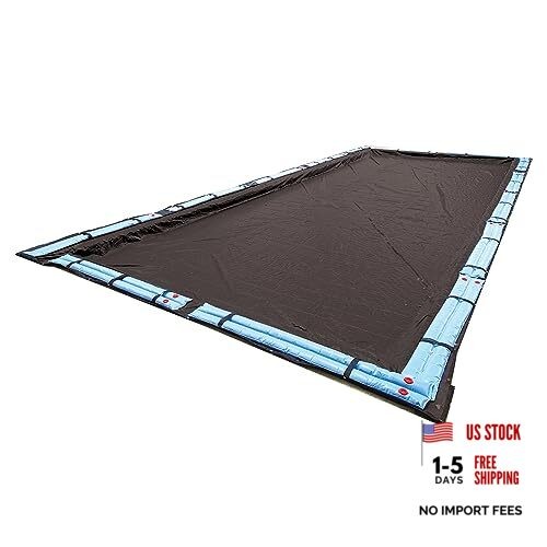 Bronze 20 ft x 40 ft Rectangular Winter In Ground Pool Cover – Blocks Debris