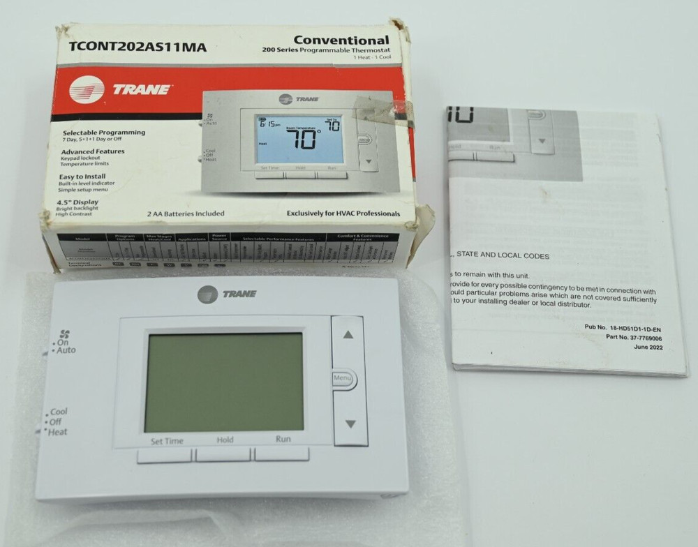 Trane TCONT202AS11MA Programmable Thermostat