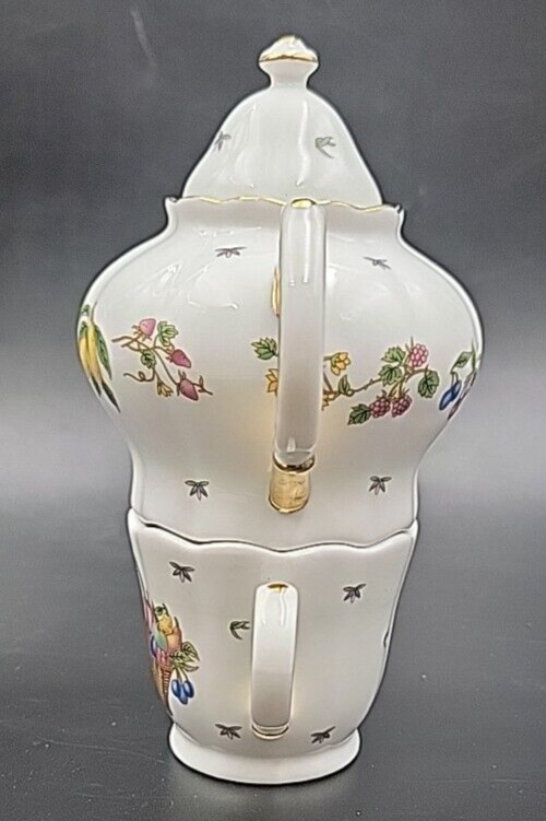 Fruit Basket Porcelain Tea For One Set - EUC
