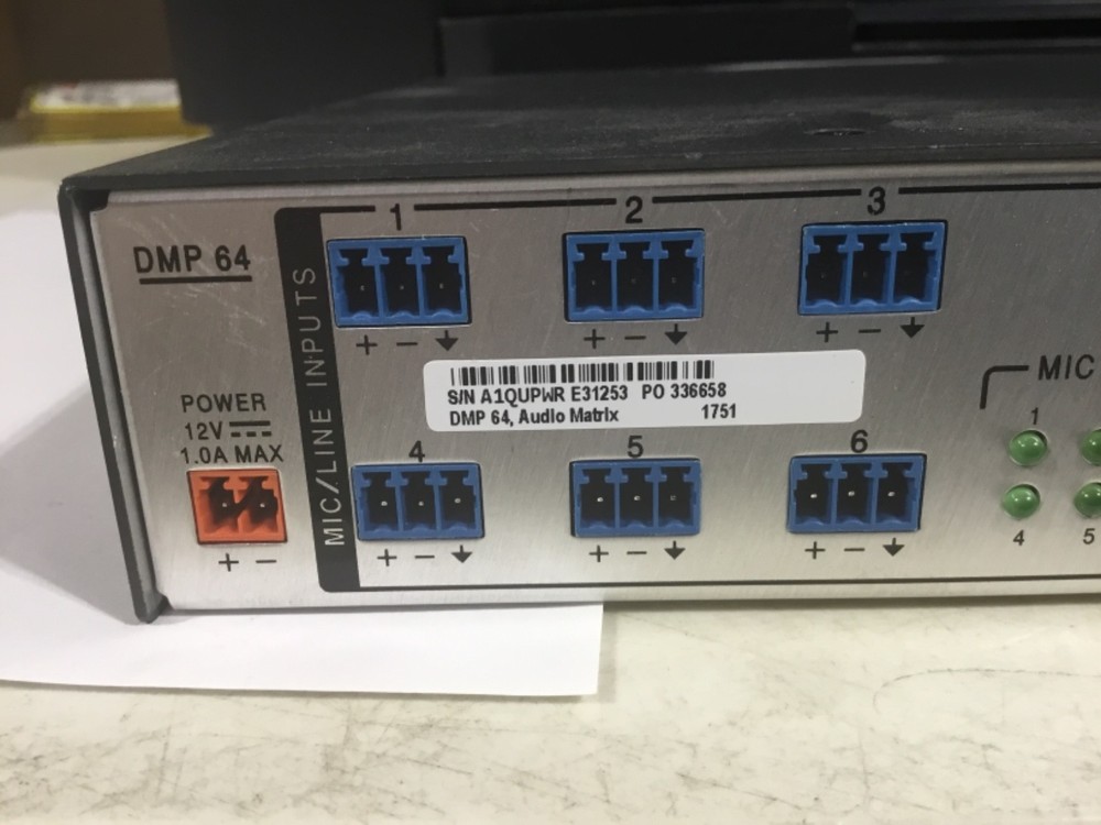 Extron DMP 64 Digital Matrix Audio Processor 60-1054-01 Tested