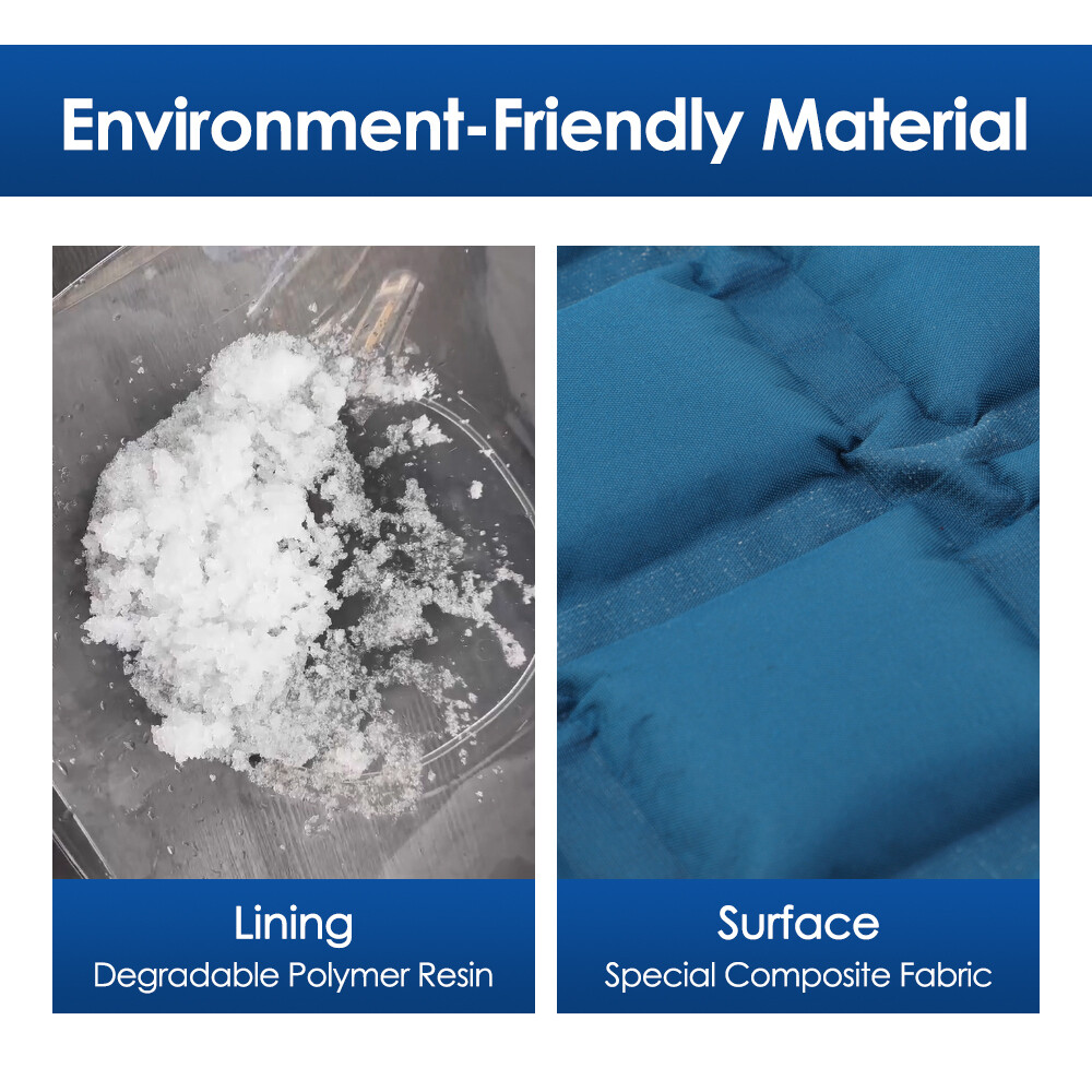 Reusable Ice Gel Pack Hot & Cold Therapy Heat Wrap Pad for Back Waist Hip Knee