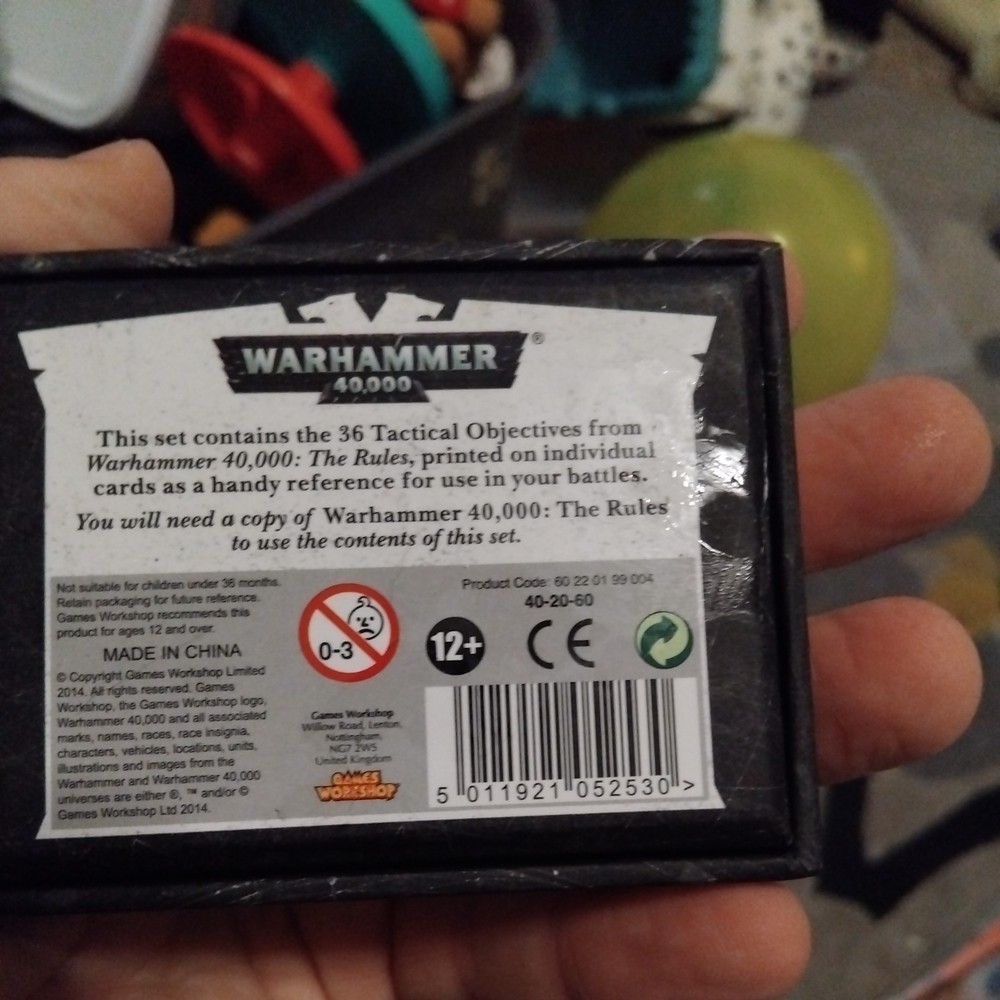 GW 40K - Tactical Objectives Deck 2014 7th Edition