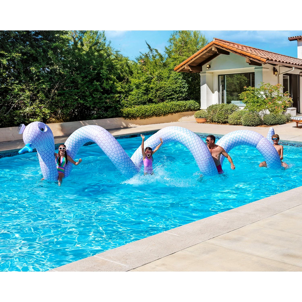 🦋 Giant Inflatable Animal Float – Caterpillar / Snake | Oversized Pool Float |