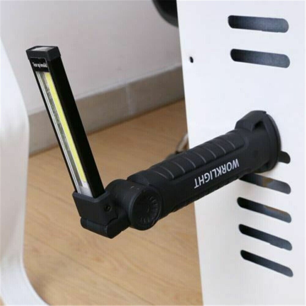 1-4 Pack Magnetic Base LED COB Work Light Rechargeable Mechanic Torch Flashlight