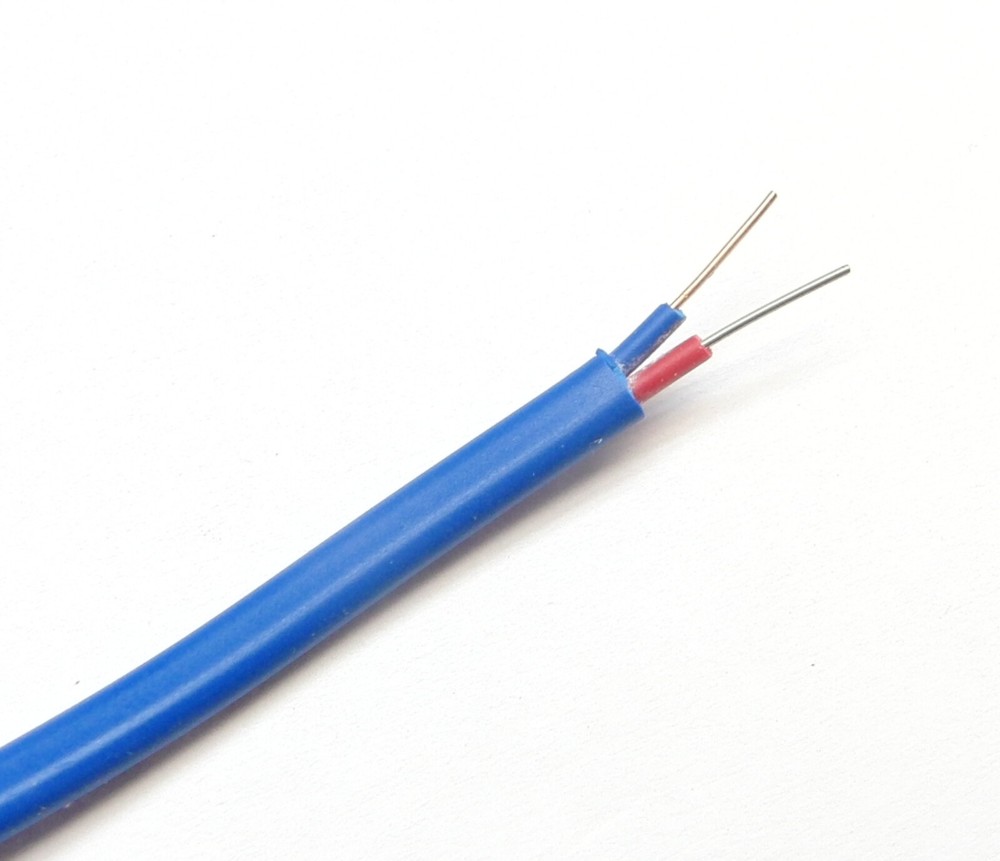 T-type Thermocouple Wire AWG 24 Solid Wire w. PVC Insulation Extension 1 yard