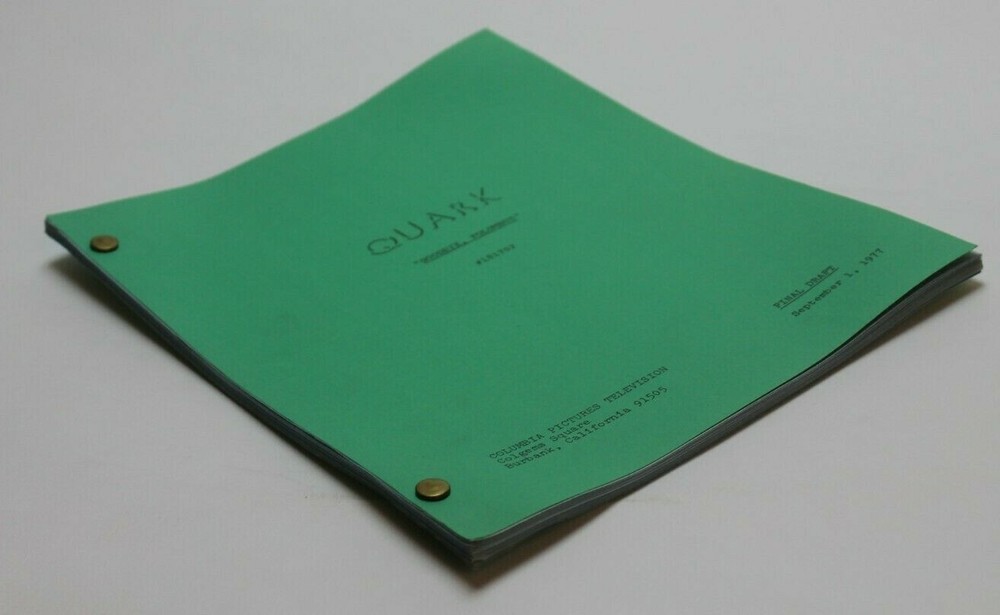 QUARK / Bruce Kane, 1970's Sci Fi TV Script "Goodbye, Polumbus" Gorgons