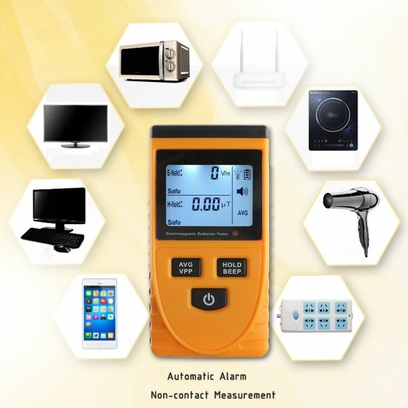 Digital LCD Electromagnetic Radiation Meter Dosimeter Tester Magnetic Field Test