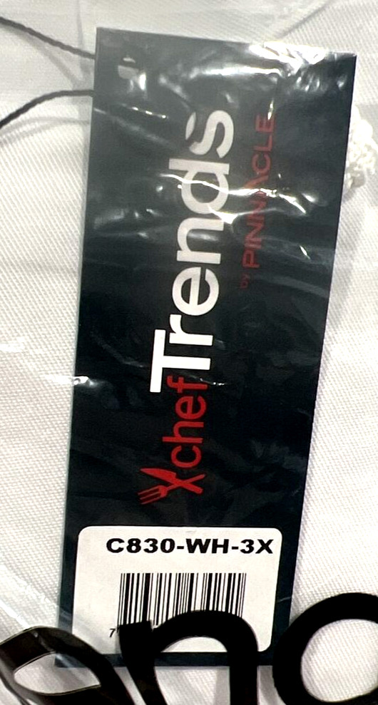 Chef Trends Chef Coat Premium Knot Button Down White 3XL