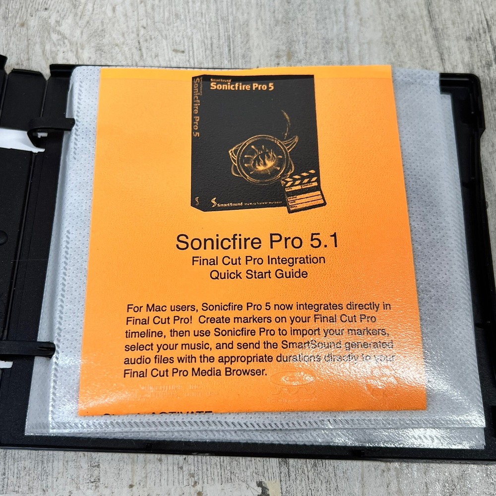 SmartSound SonicFire Pro 5 - Final Cut Pro Plug-In Scoring Edition