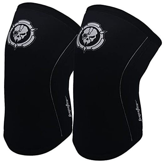Knee Sleeves (1 Pair), 7mm Compression Knee Braces for Medium Black