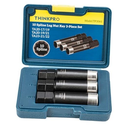 10 Spline Lug Nut Socket,Nut Socket Compatible with Bimecc 10-Spline 3 Pieces