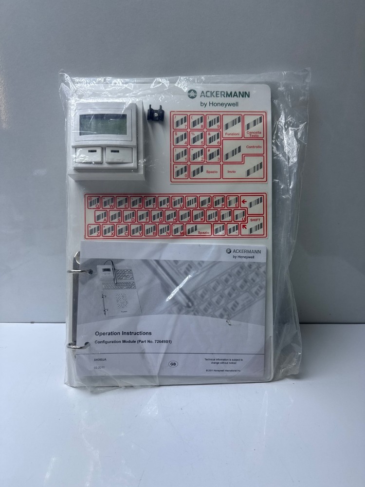 ACKERMANN 72649B1 Configuration Module By Honeywell