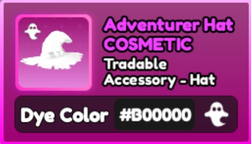 World Zero WZ - COSMETICS - #B00000 (GHOST) - HAT