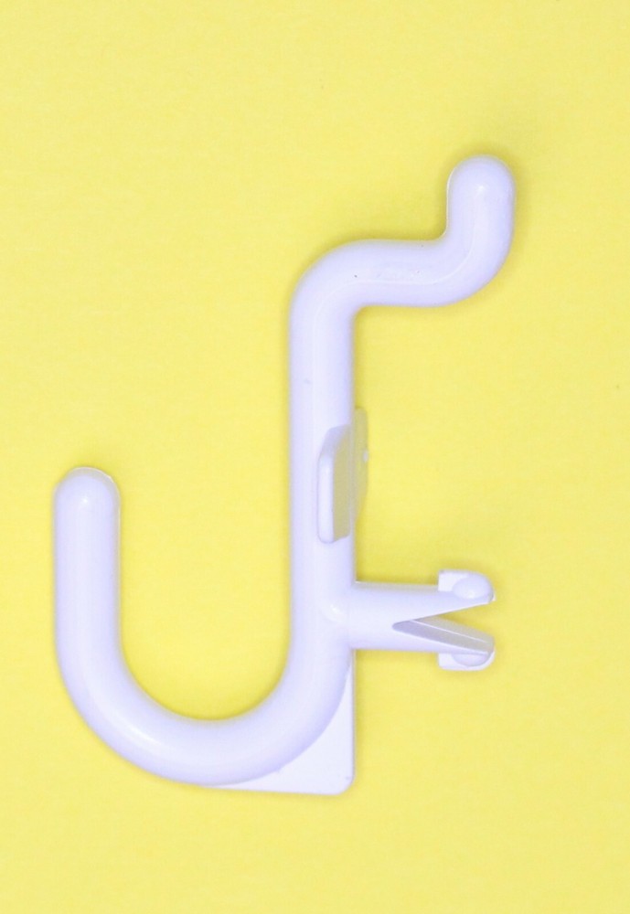 Plastic White J Hook Peg Board Hook Kit Tool Storage Craft Hooks Pick A Pack