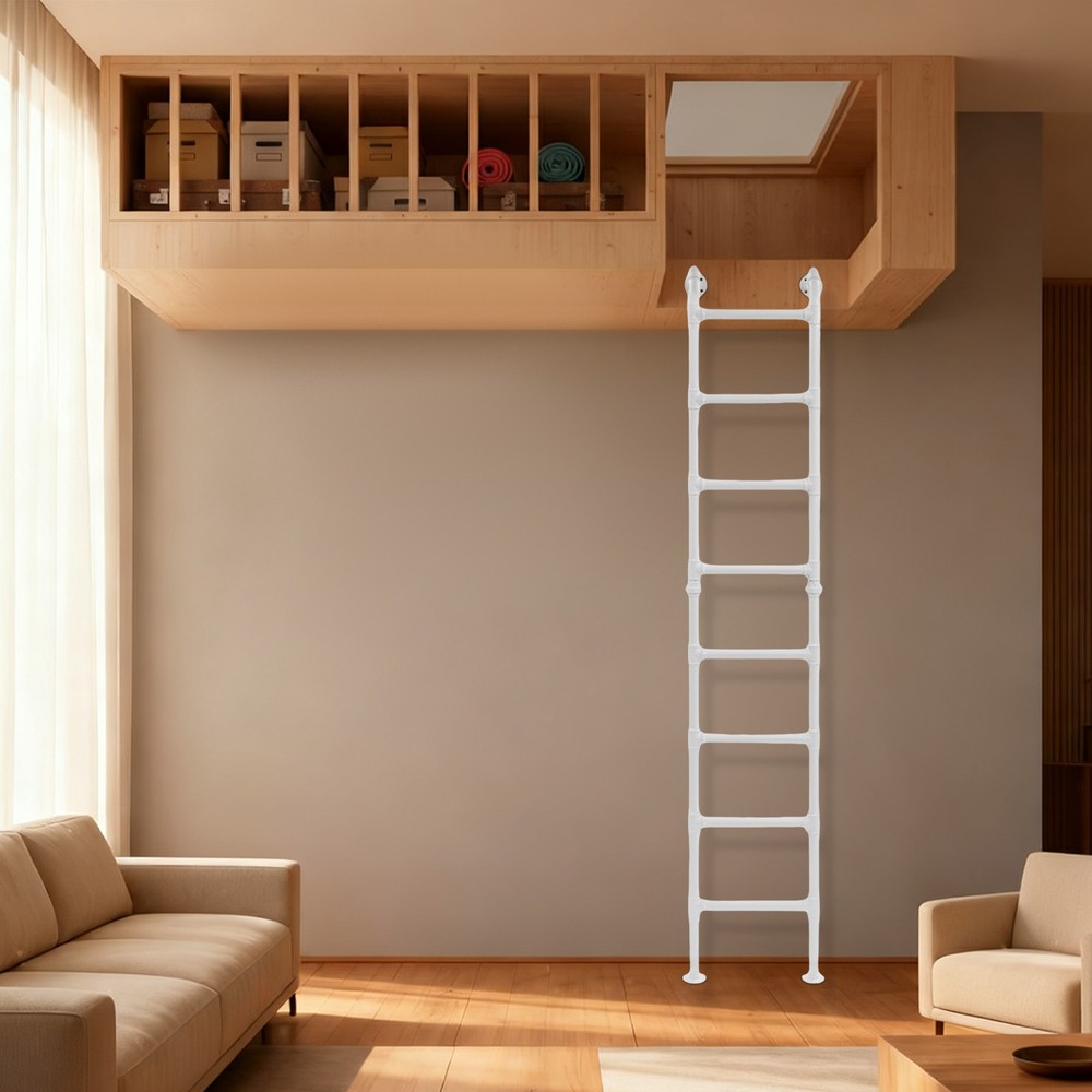 8-step Ladder Bunk Bed Stair High Loft Attic Eight Steps Ladders Multi-function