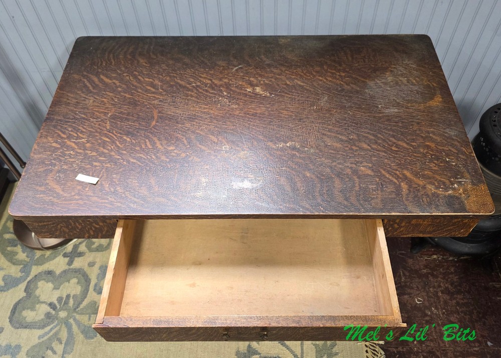 Tiger Oak Library Desk