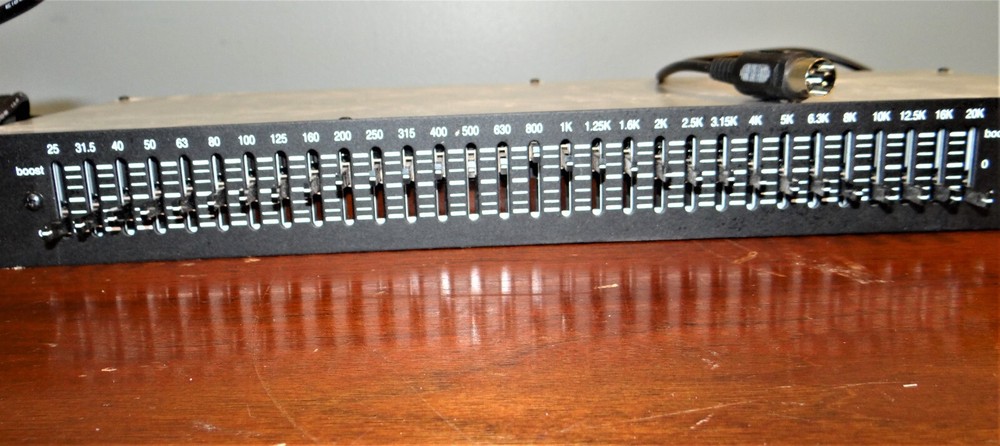 Biamp mEQ-301 Micro Graphic Equalizer with power adapter.