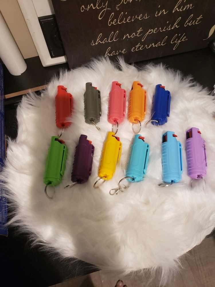 safety keychain with pepper spray