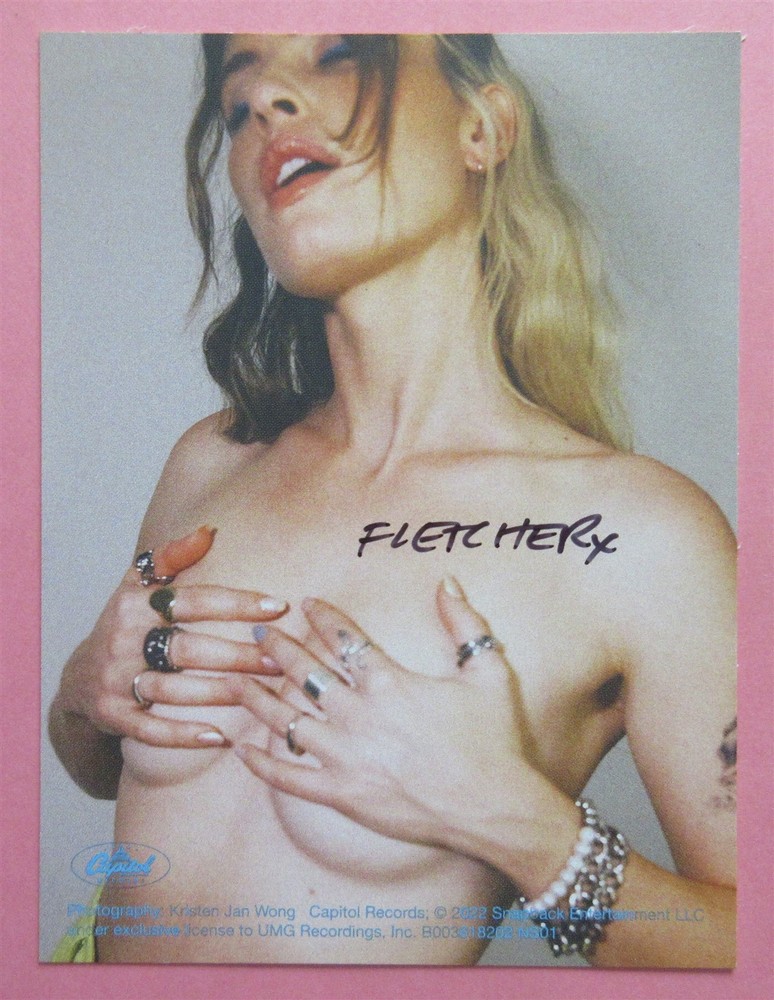 Fletcher Signed CD Promo Card with CD - Beckett BAS