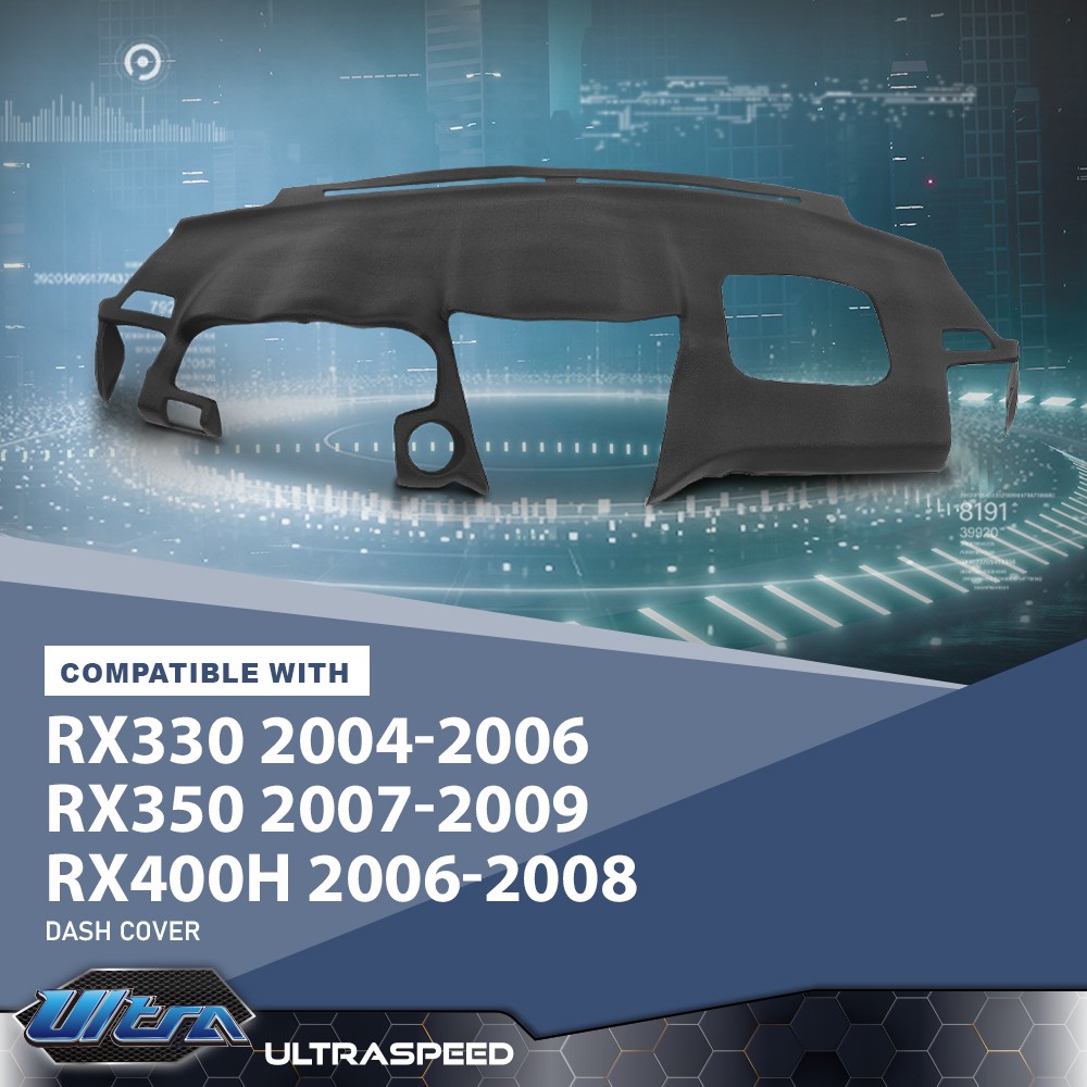Soft TPE Dash Cover Overlay Cap Pad Fit For 2004-2009 Lexus RX330 RX350 RX400H