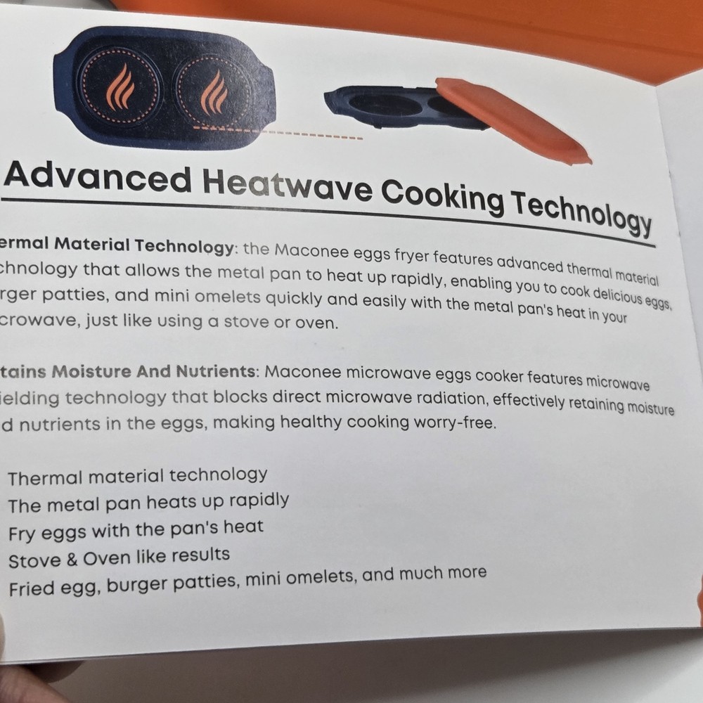 Maconee Microwave Egg Fryer Mini Omelets