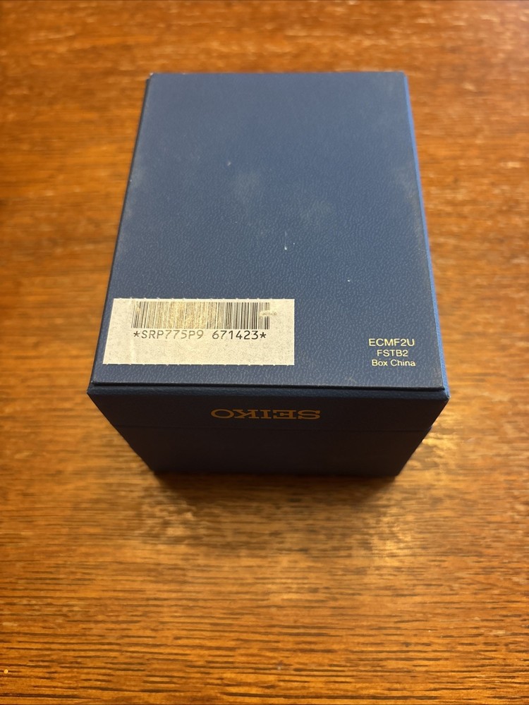 SEIKO Empty Watch Box Blue Presentation Watch Case Pillow