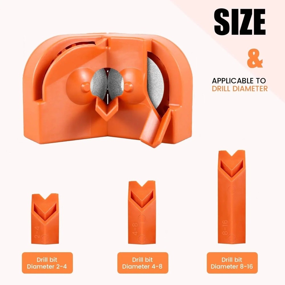 Drill Bit Sharpener - Multi-Purpose Grinding Tool for Bit Repair & Sharpening
