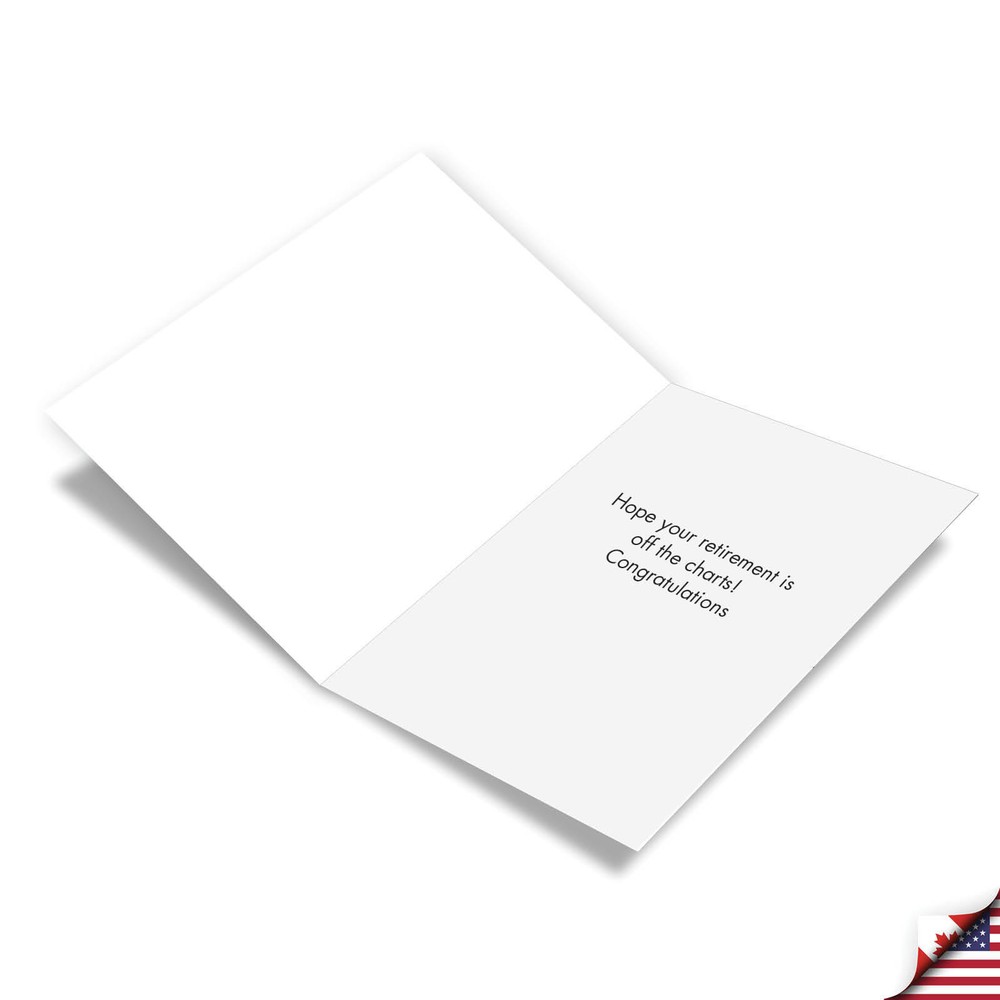 1 Funny Retirement Card with Envelope - Chart C3257RTG